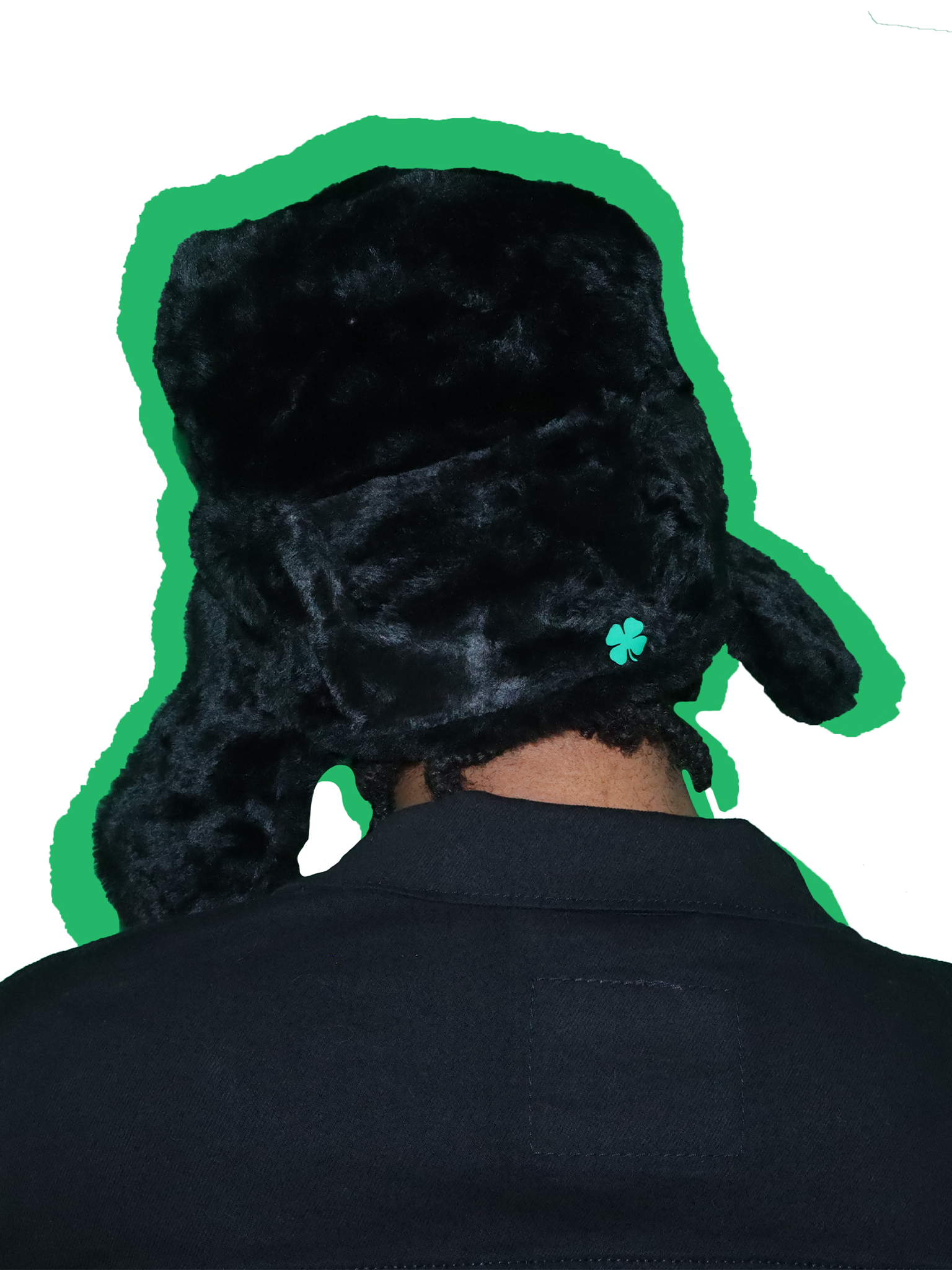 (𝐋𝐈𝐌𝐈𝐓𝐄𝐃) Black/Green Pie 𝝅 Ushanka🍀